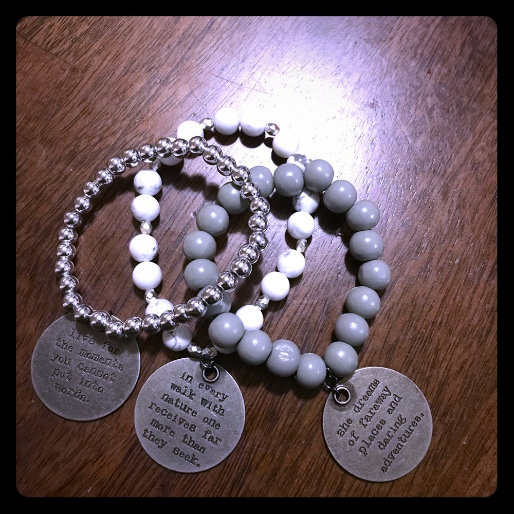 Beaded Charm Bracelet - image 1